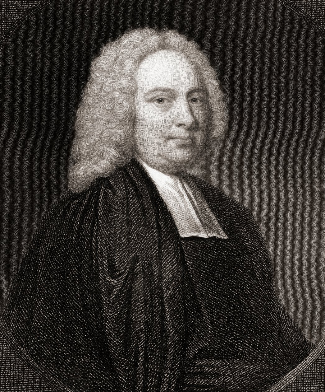James Bradley (1693-1762) da Gallery of Portraits, publicado em 1833 de English School