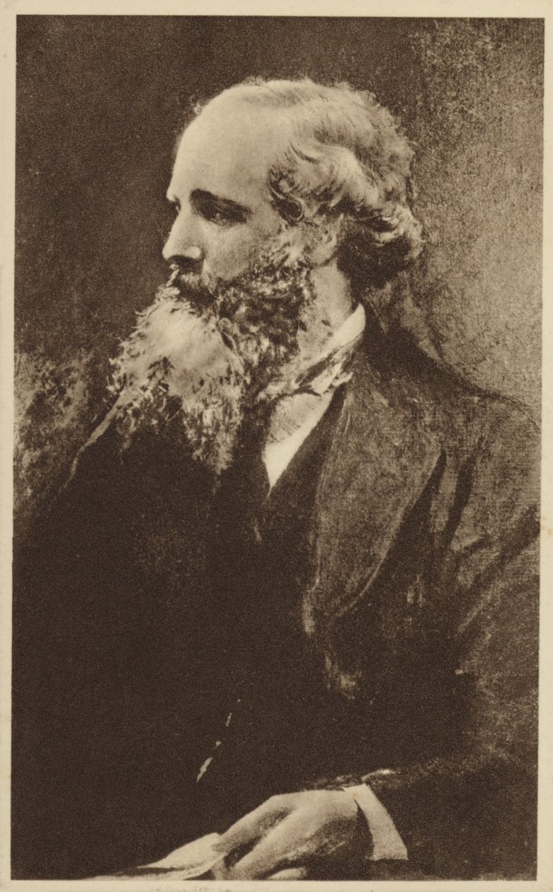 James Clerk Maxwell (1831-1879), físico teórico escocês (litografia) de English School