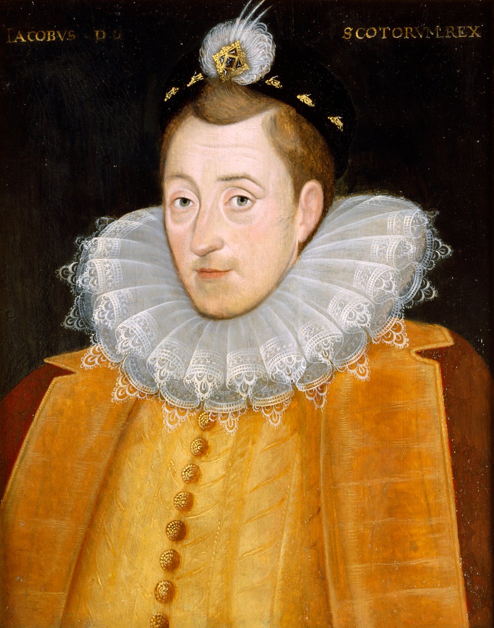 James I (óleo sobre tela) de English School