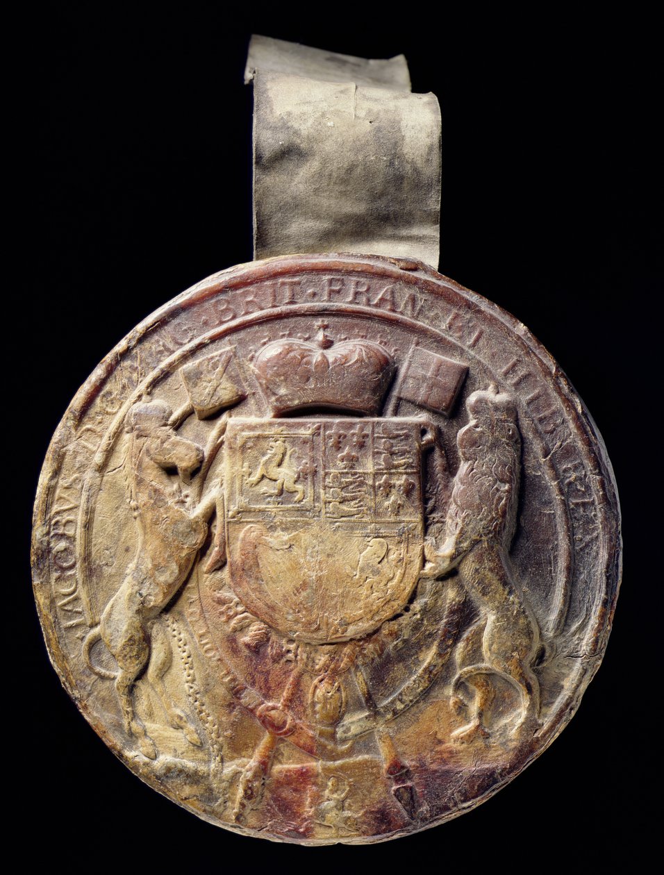 James Is Great Seal, do século 17 (cera) de English School