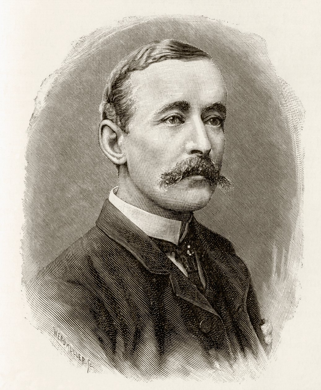 James Sligo Jameson, 1890 (gravura em madeira) de English School