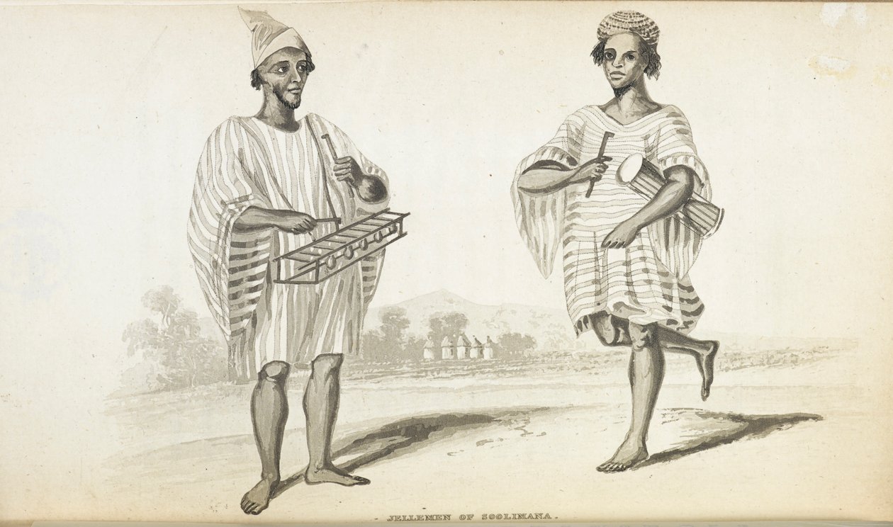 Jellemen de Soolimana. Músicos da África Ocidental, ilustração de 