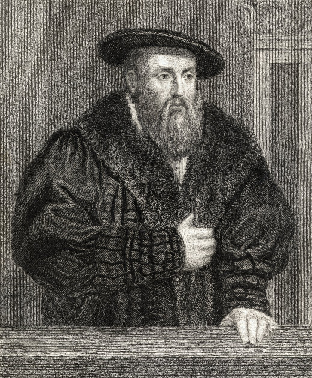Johannes Kepler (1571-1630) da Gallery of Portraits, publicado em 1833 de English School