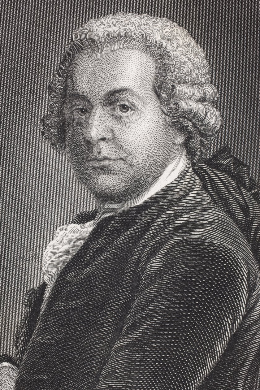 John Adams, da &39;Galeria de Retratos Históricos&39;, publicado em 1880 de English School