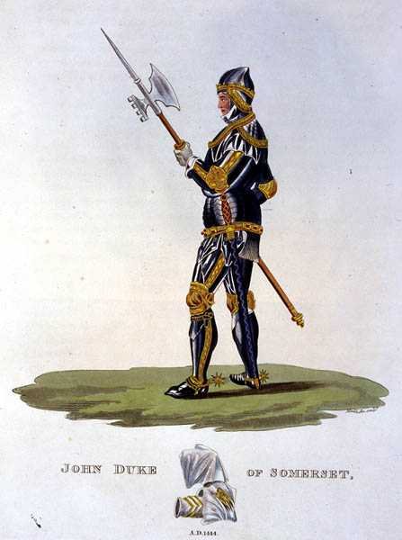John Beaufort, Duque de Somerset (1403-44) 1444, gravado por W. Maddocks, de 