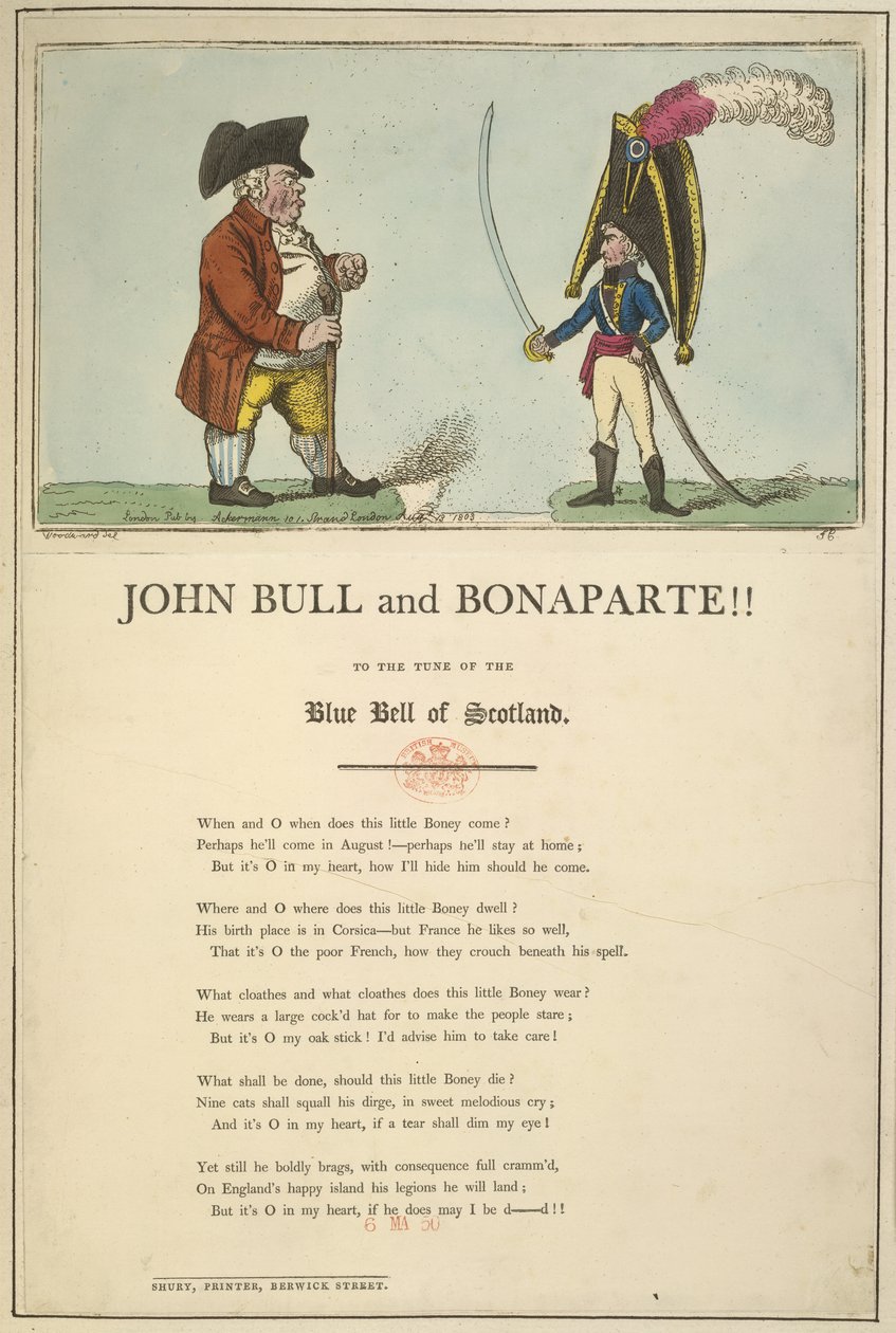 John Bull e Bonaparte de English School