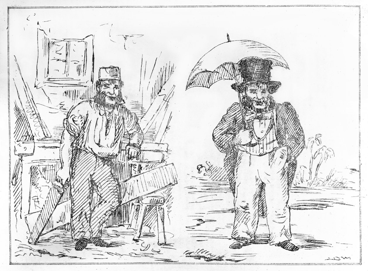 John Dobbs na Inglaterra e na Índia do Sketchbook de Delhi de English School