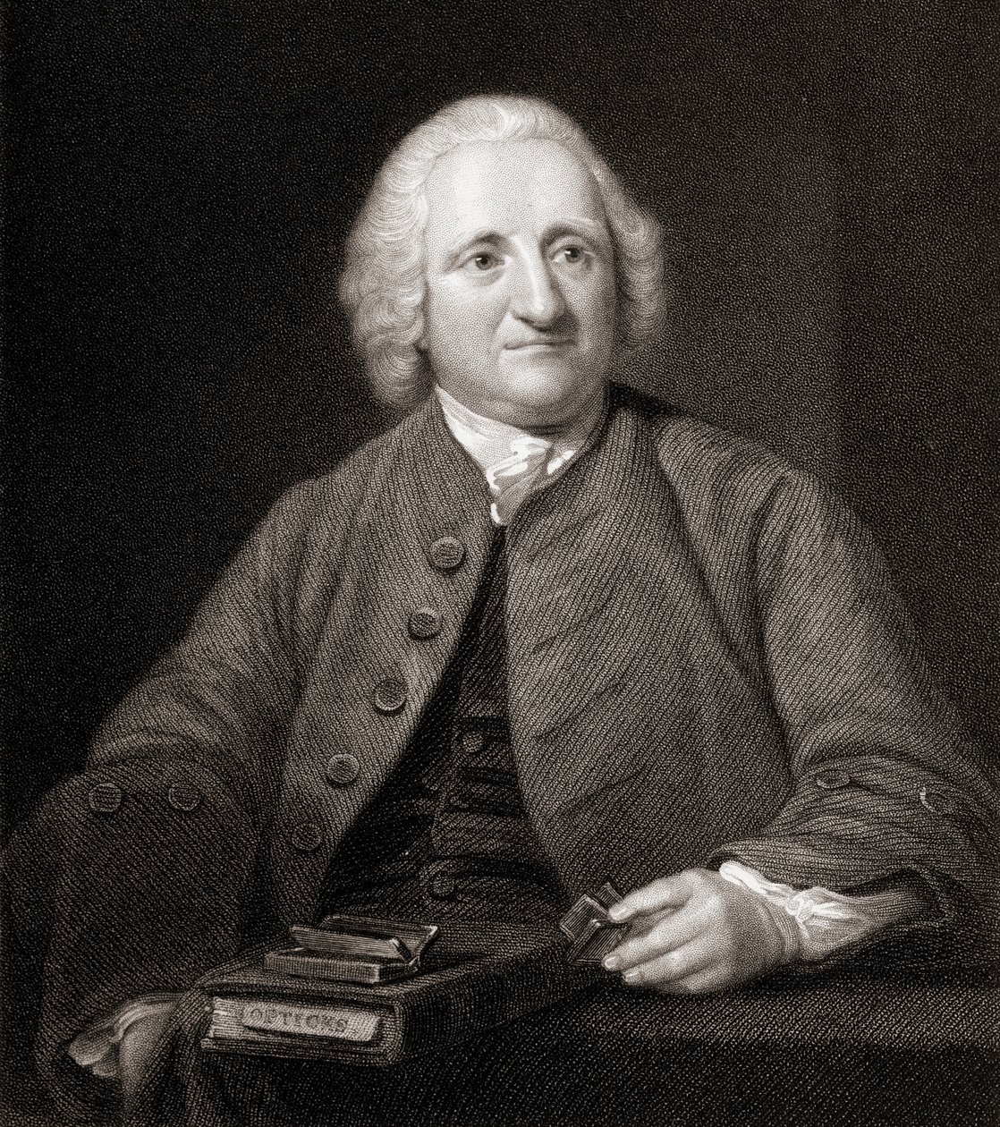 John Dollond (1706-61) da Gallery of Paintings, publicado em 1833 de English School
