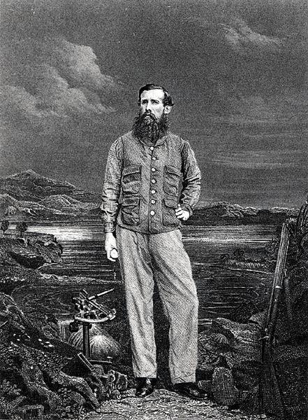 John Hanning Speke, frontispício do seu livro 
