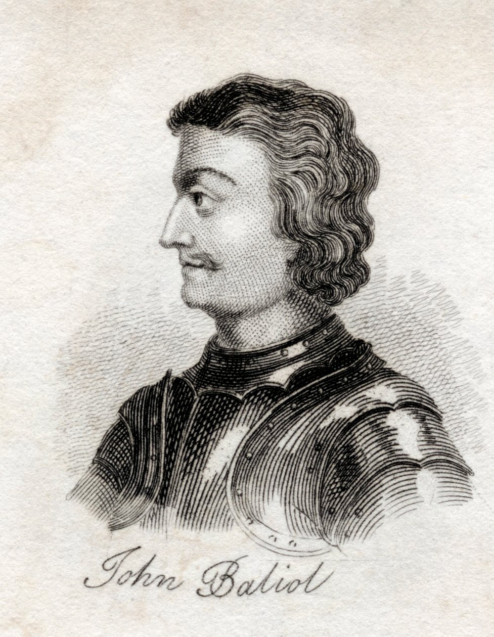 João I da Escócia, do &39;Crabb&39;s Historical Dictionary&39;, publicado em 1825 (lito) de English School