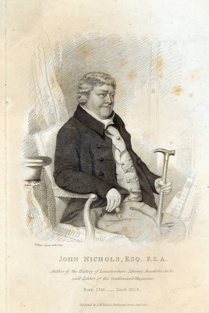 John Nichols, gravado por H. Meyer, 1825 de English School