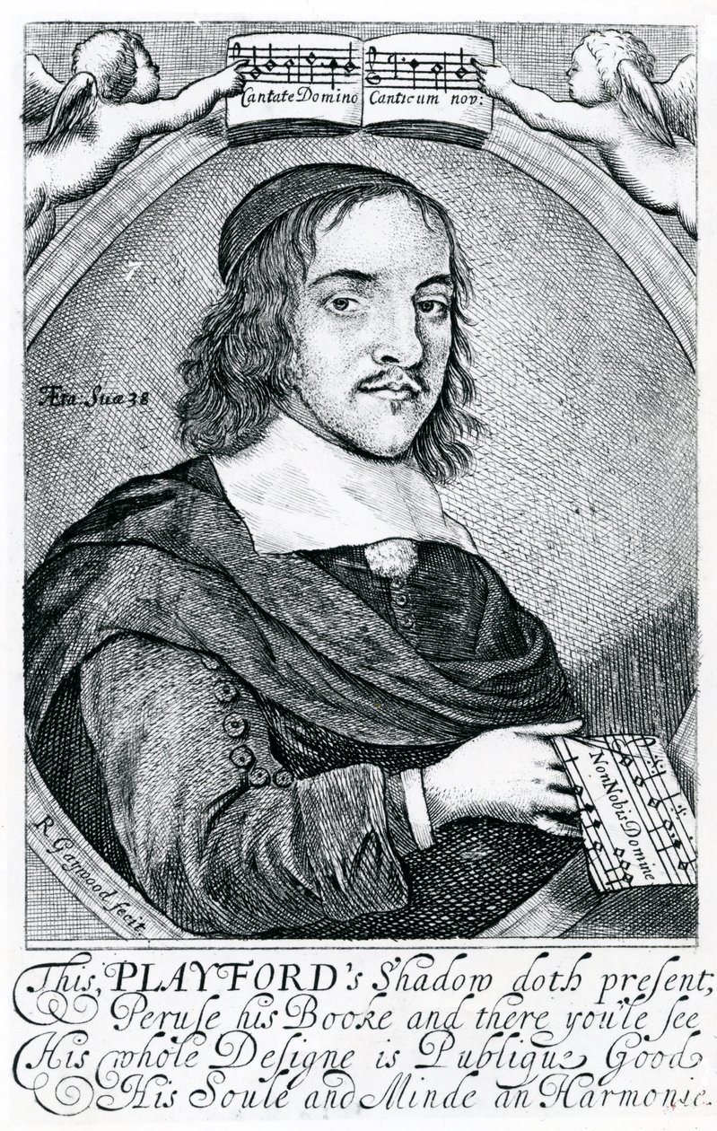 John Playford (1623-c.1686) (gravura) de English School