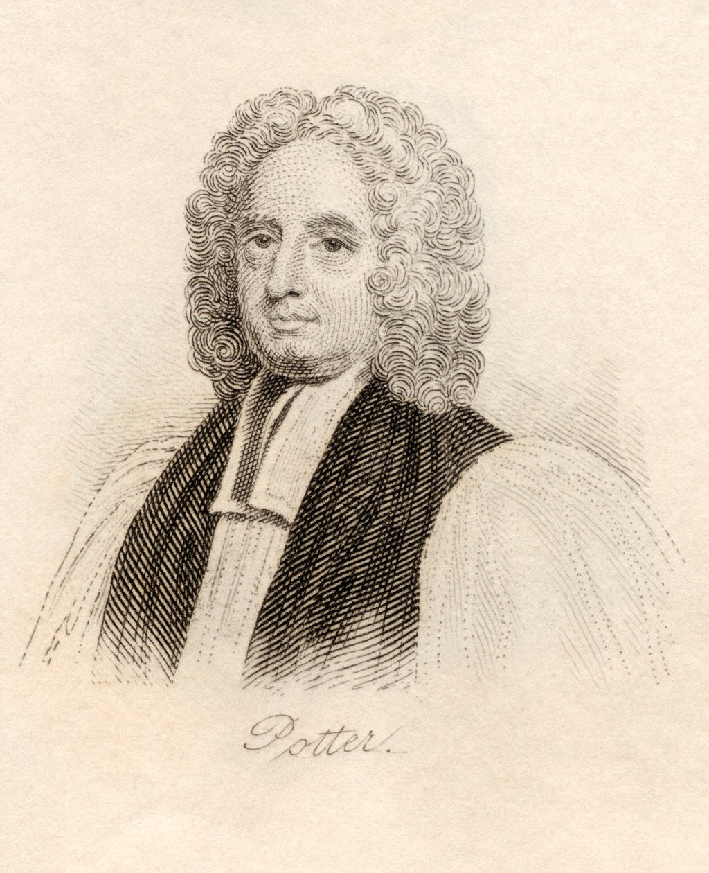 John Potter, do &39;Crabb&39;s Historical Dictionary&39;, publicado em 1825 de English School
