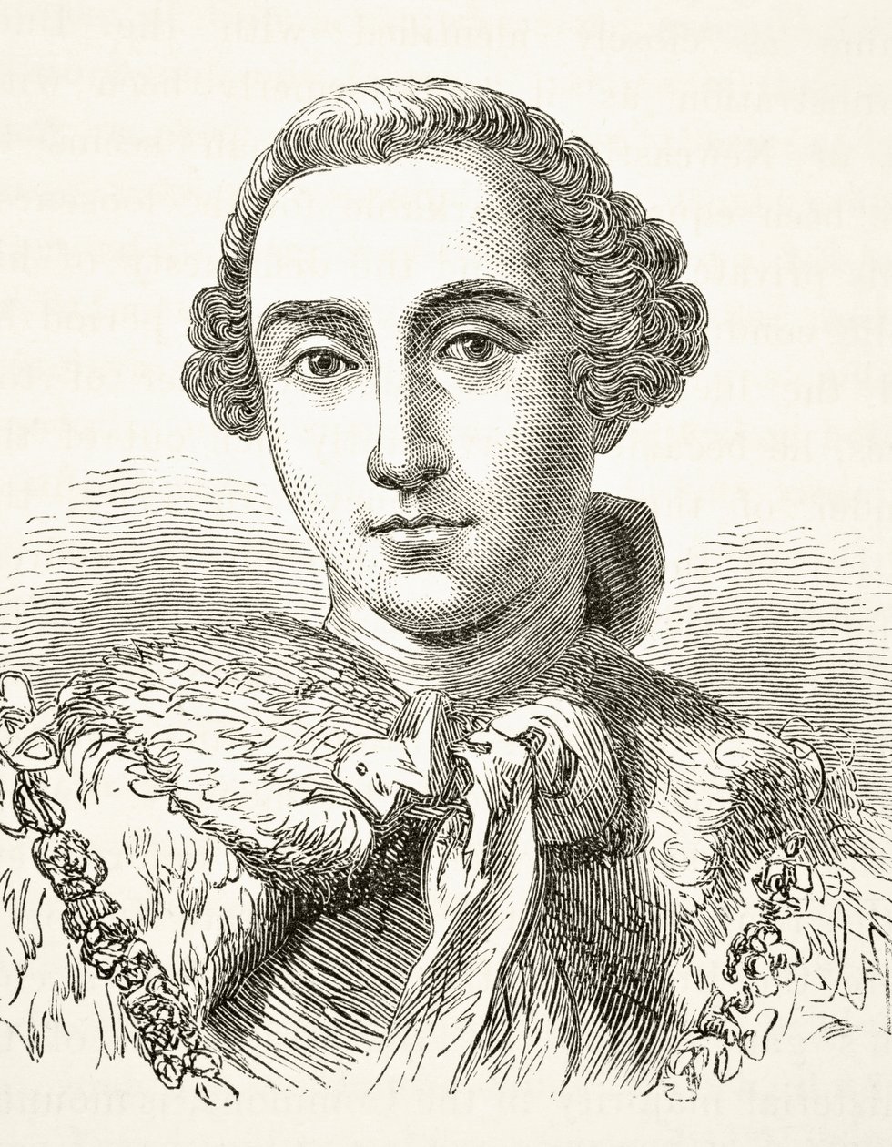 John Stuart, 3 ° Conde de Bute, de "A História Nacional e Doméstica da Inglaterra", de William Hickman Smith Aubrey (1858-1916) publicou Londres, c.1890 de English School