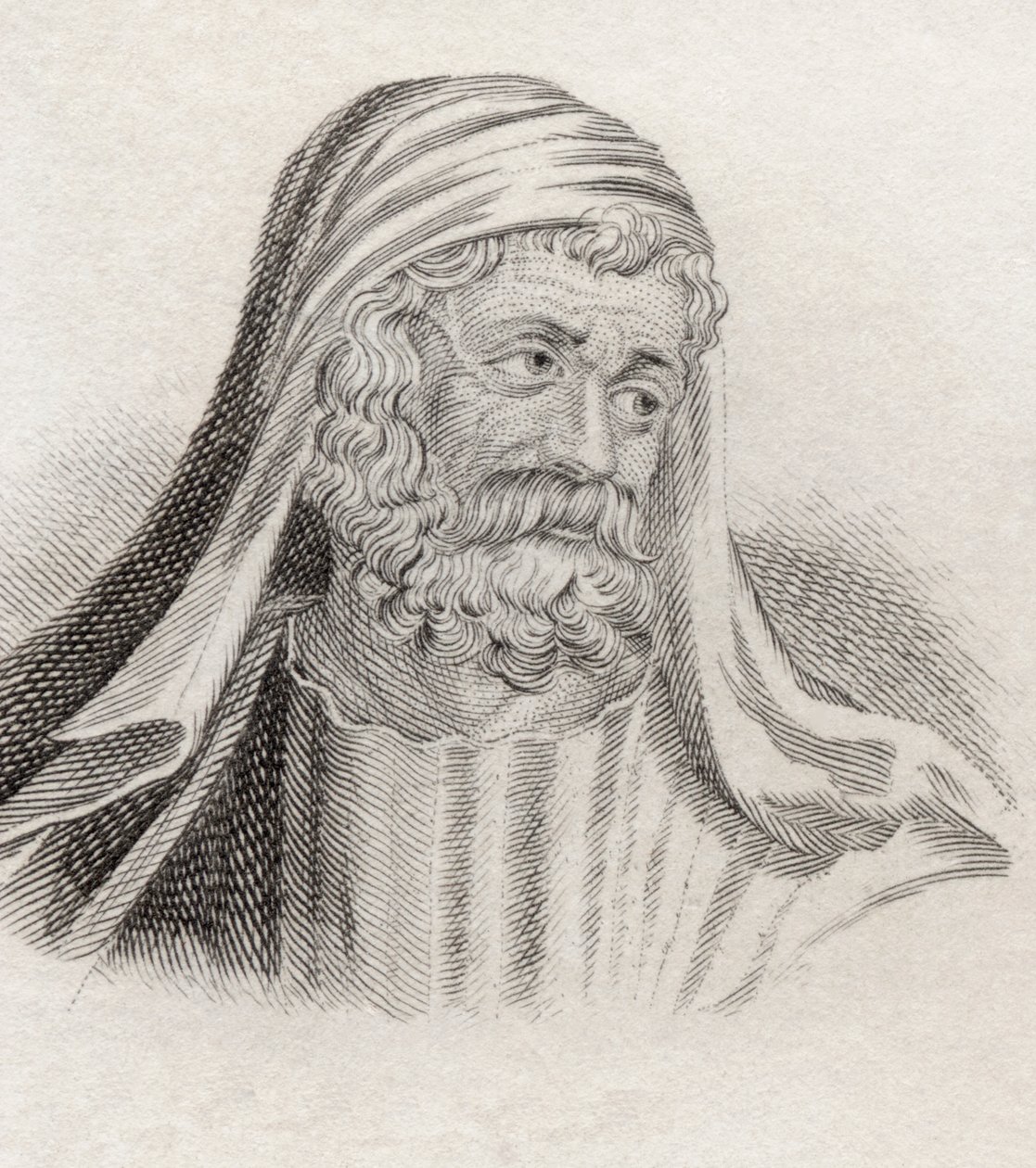 John VI Kantakouzenos, do "Dicionário Histórico de Crabb", publicado em 1825 (lito) de English School