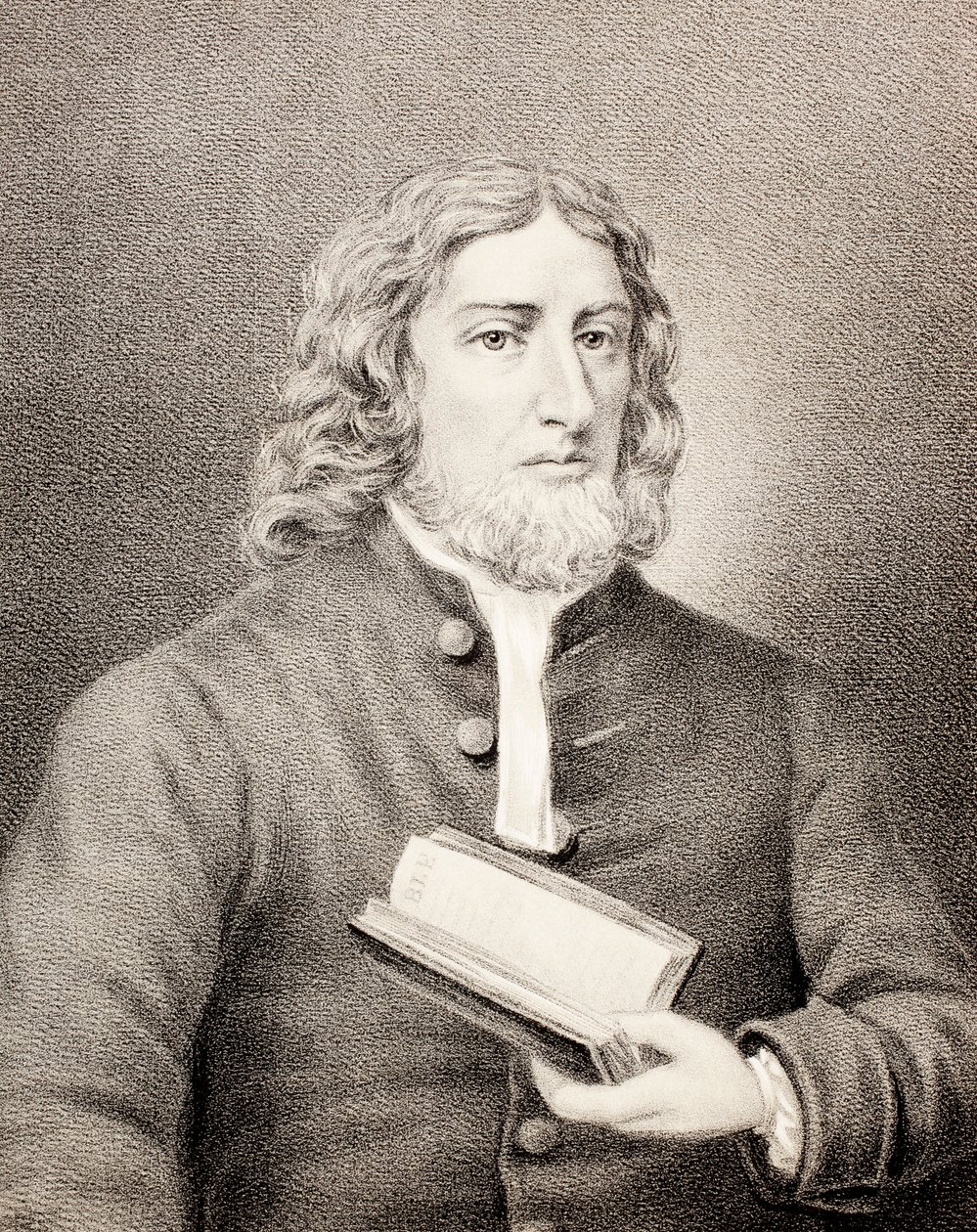 John Welsh de Ayr, de "The Scots Worthies de acordo com a segunda edição de Howie, 1781", de John Howie (1735-93) publicado em 1879 de English School