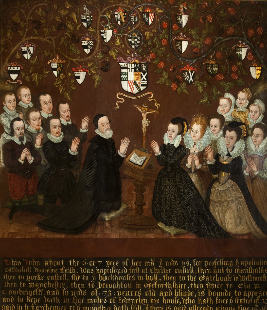 John e Mary Towneley e Família, 1601 de English School