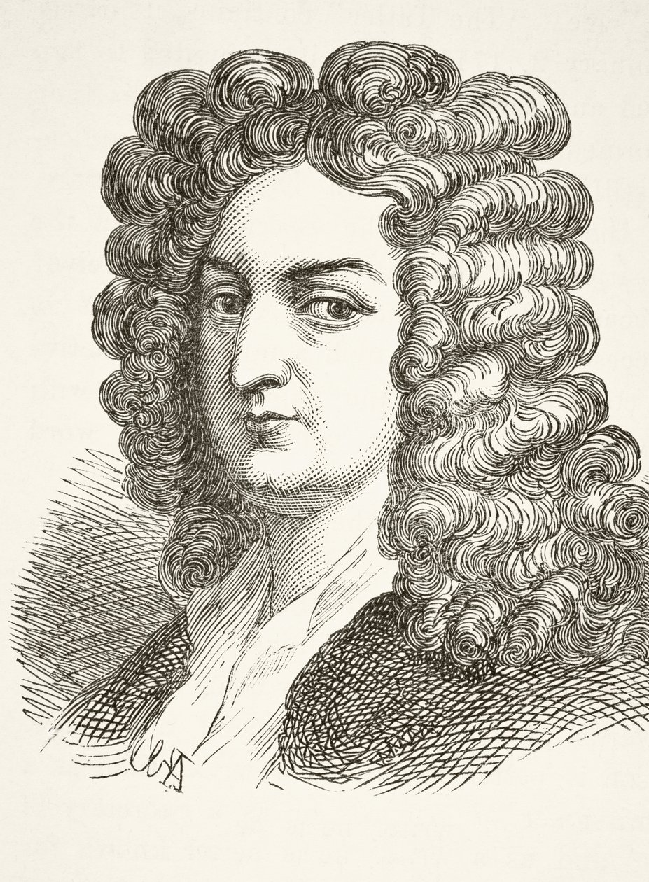 Joseph Addison, de "A História Nacional e Nacional da Inglaterra", de William Hickman Smith Aubrey (1858-1916) publicou Londres, c.1890 de English School
