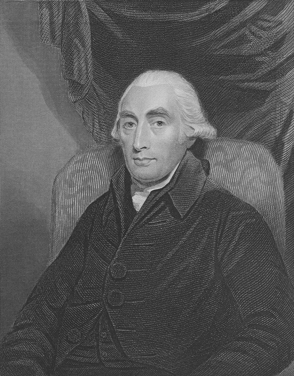 Joseph Black (1728-99) da Gallery of Portraits, publicado em 1833 de English School