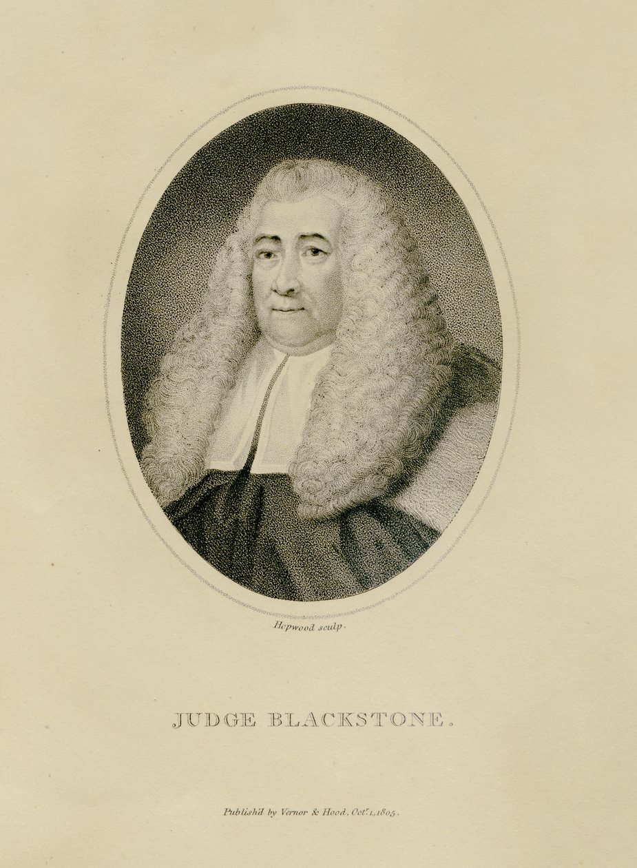 Juiz Blackstone, c.1800 (gravura) de English School