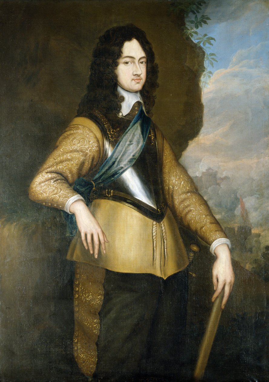 Rei Carlos II (1630-85) como um jovem de English School