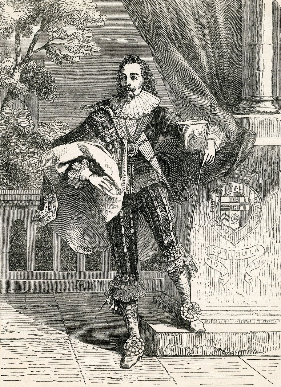 Rei Charles eu, ilustração tirada de John Cassells ilustrado história da Inglaterra, 1857 de English School