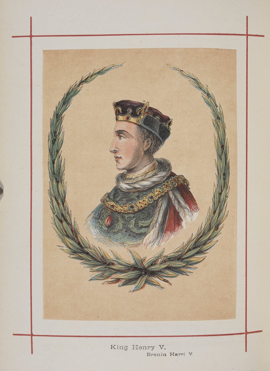 Rei Henrique V, ilustração de "A History of England for the Young" de Henry Tyrrell de English School