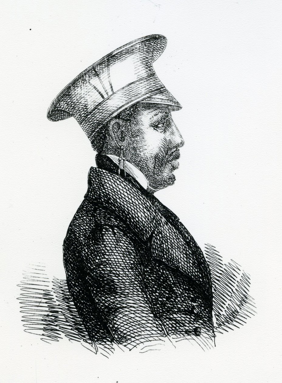 Rei Moshoeshoe I (c.1786-1870) (gravura) de English School