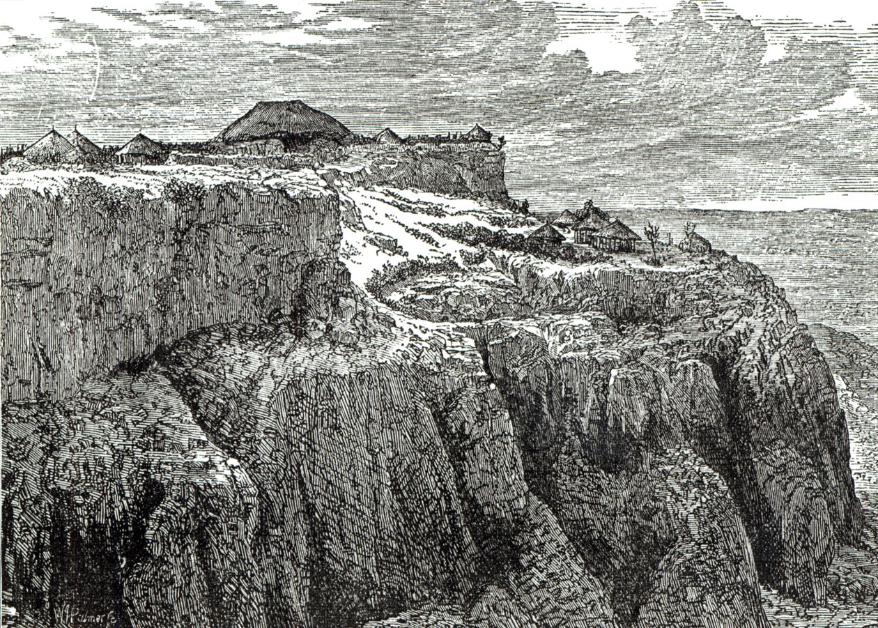 Casa do Rei Theodore, Magdala de &39;História Ilustrada de Cassell da Inglaterra&39;, 1868 de English School