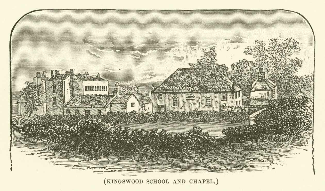 Escola e capela de Kingswood (gravura) de English School