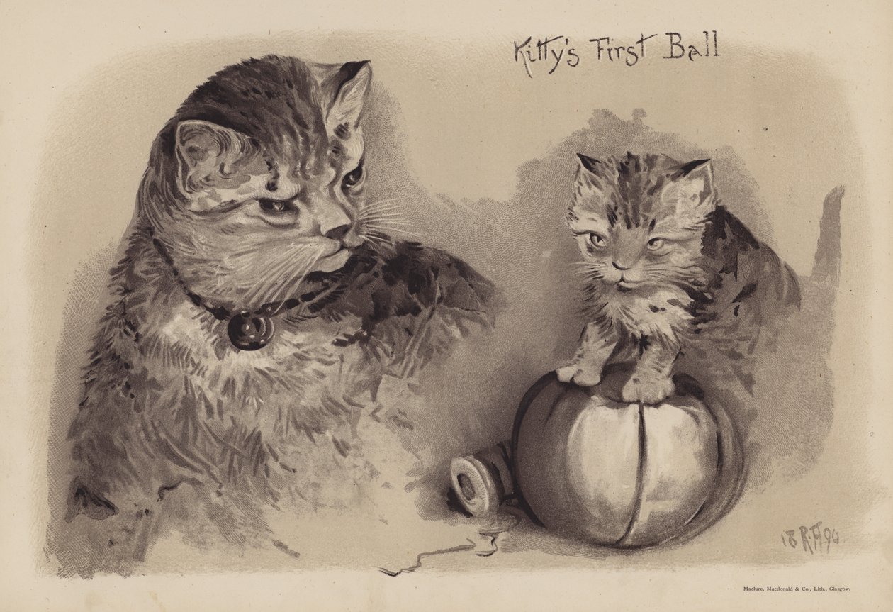 O primeiro baile da Kitty (cromolitografia) de English School