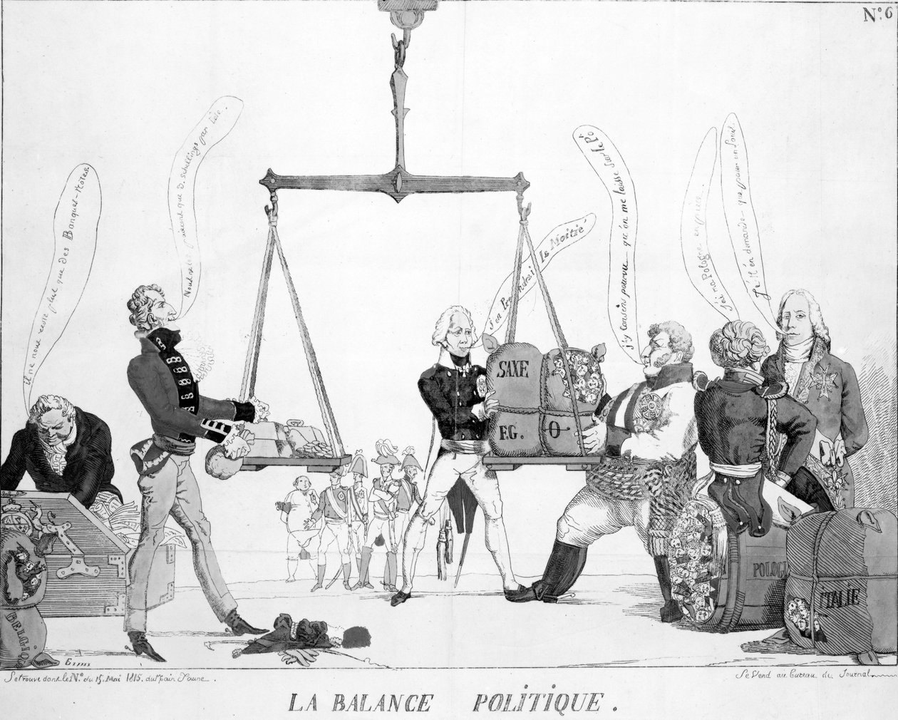 La Balance Poltique, 1815 de English School