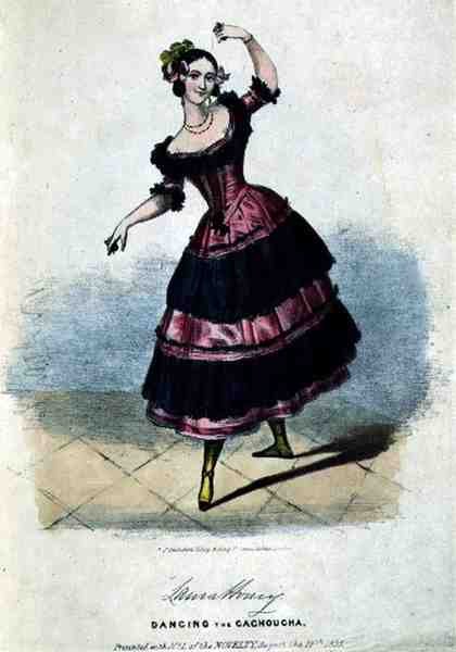 Laura Honey (c.1816-43) Dançando a Cachoucha de English School