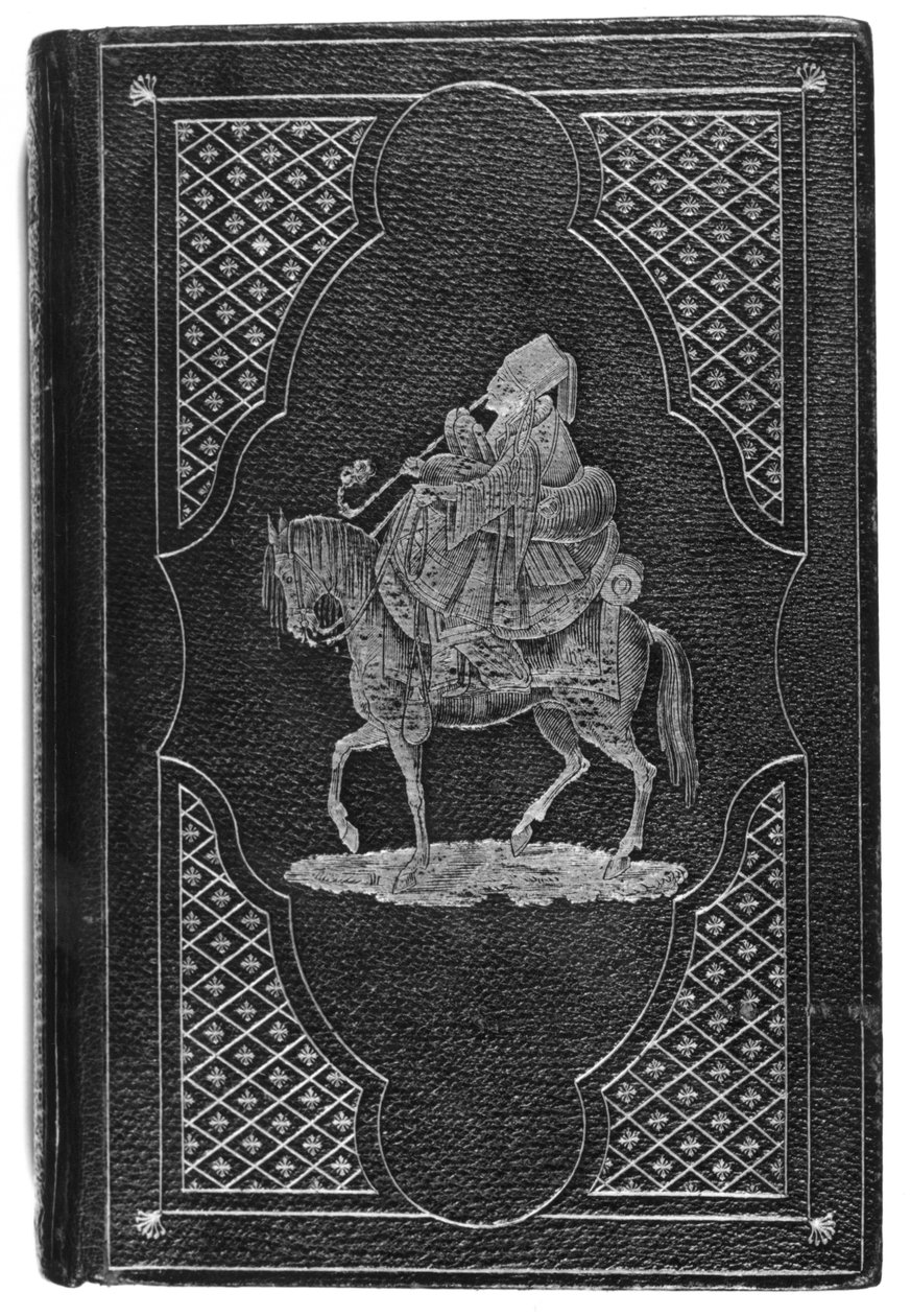 Capa de couro para Eothen; ou, traços de viagem trazidos para casa do leste por Alexander William Kinglake (1809-91) publicado em 1844 de English School