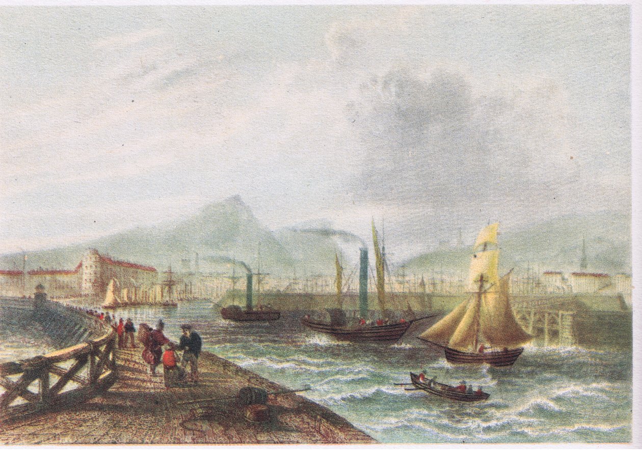 Leith Harbour 1842 de English School
