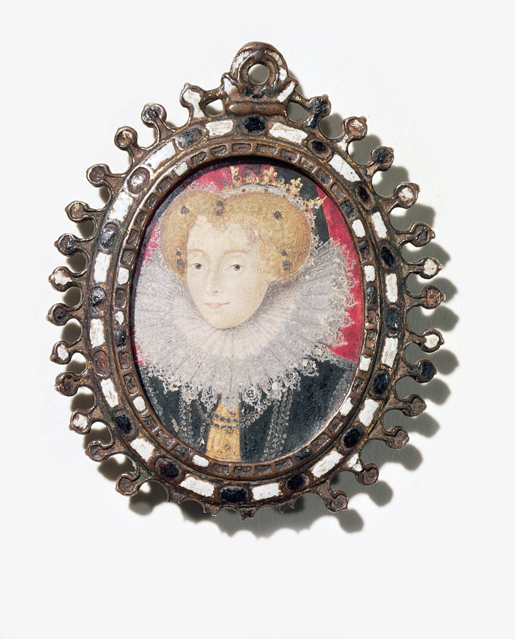 Lettice Knollys, Lady Leicester (aquarela sobre pergaminho) de English School