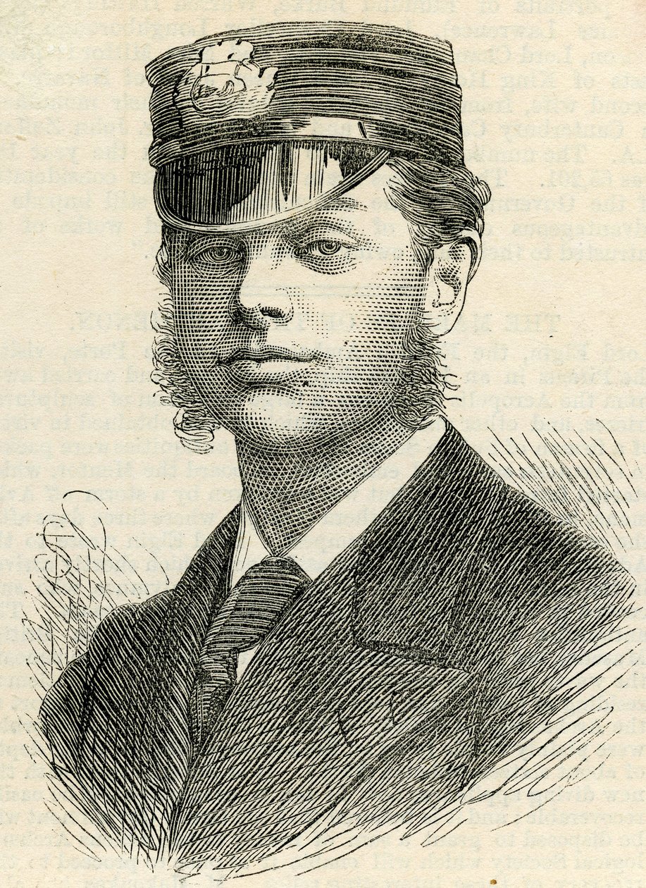 Tenente RH Archer, 1875 de English School