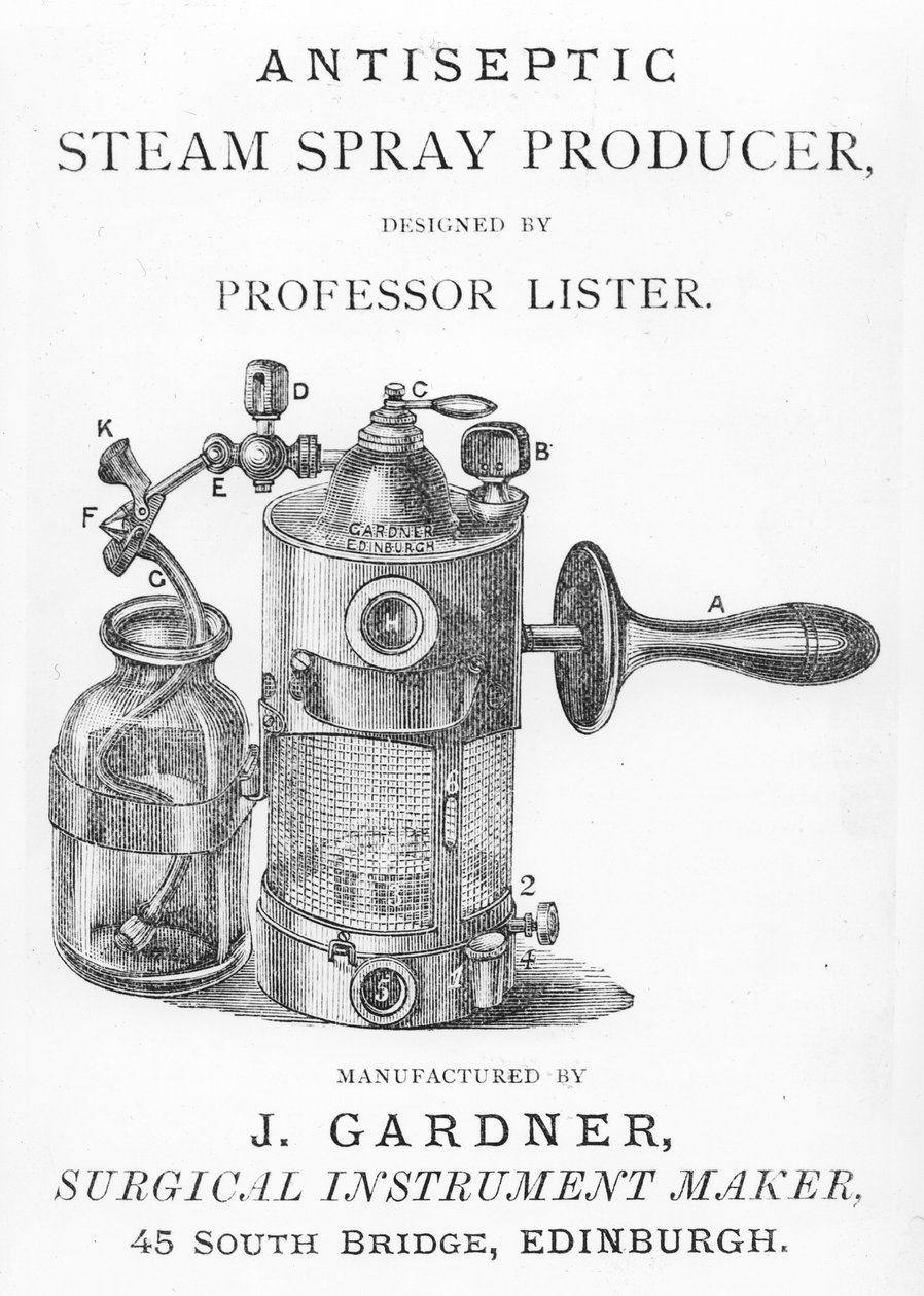Spray de vapor de Lister de English School