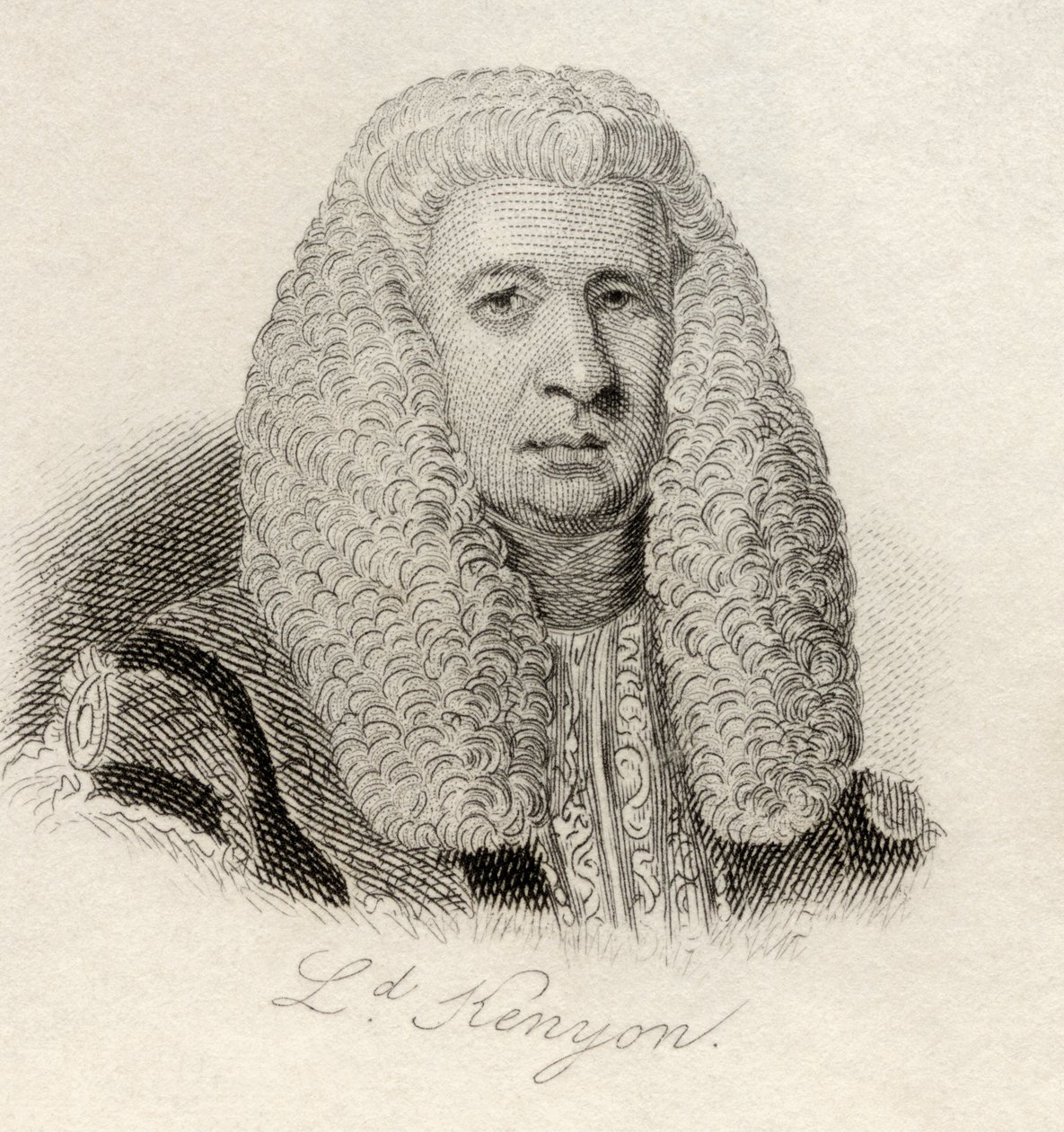 Lloyd Kenyon, do &39;Crabb&39;s Historical Dictionary&39;, publicado em 1825 de English School