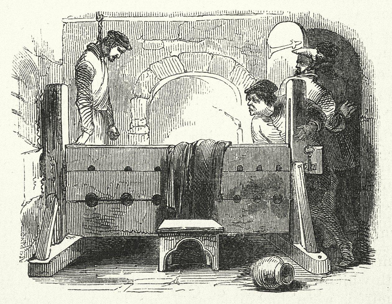 Lollards: Assassinato de Richard Hunne (gravura) de English School
