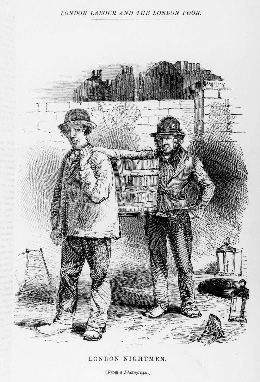London Nightmen, ilustração de &39;London trabalho e os pobres de Londres&39; por Henry Mayhew, c.1840s de English School