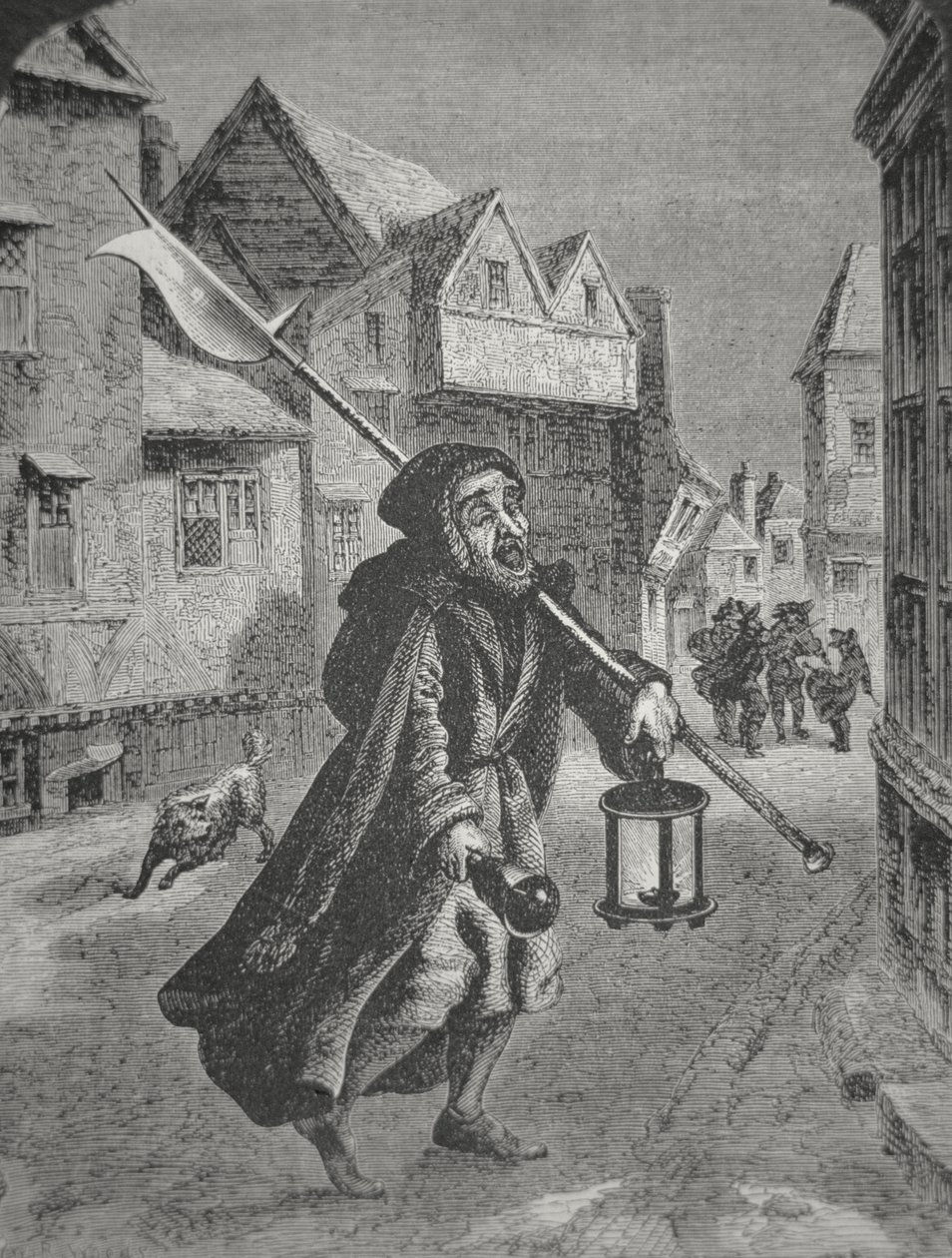 Guardião de Londres do século XVII (gravura) de English School