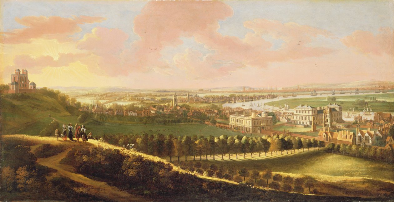 Londres a partir de Greenwich Hill, c.1680 de English School