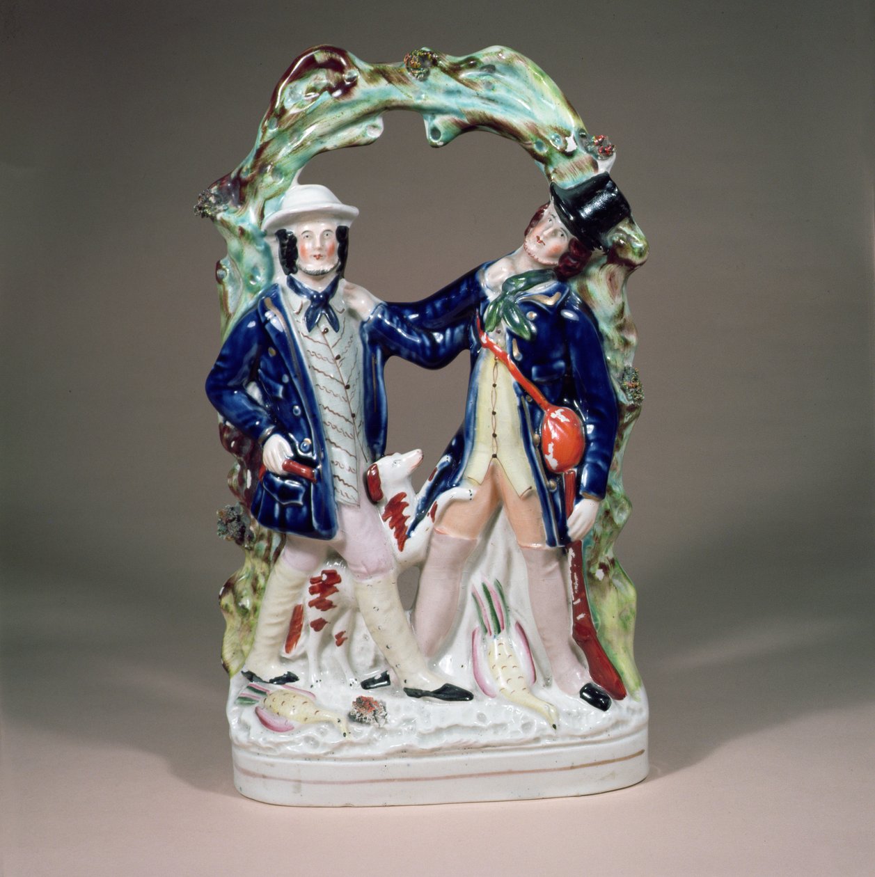 Grupo Longton Hall por Sampson Smith, c.1850 (porcelana) de English School