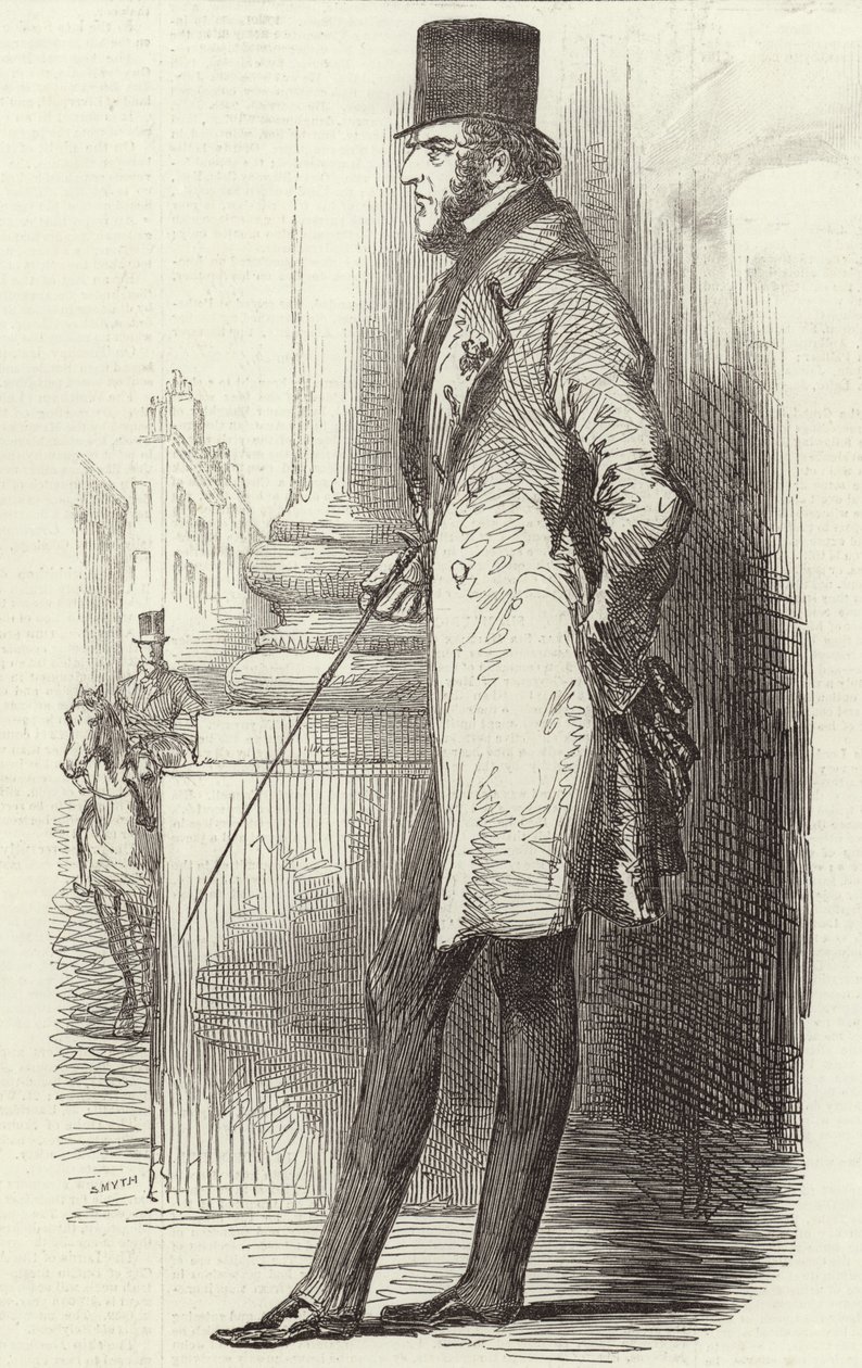 Lord George Bentinck (gravura) de English School