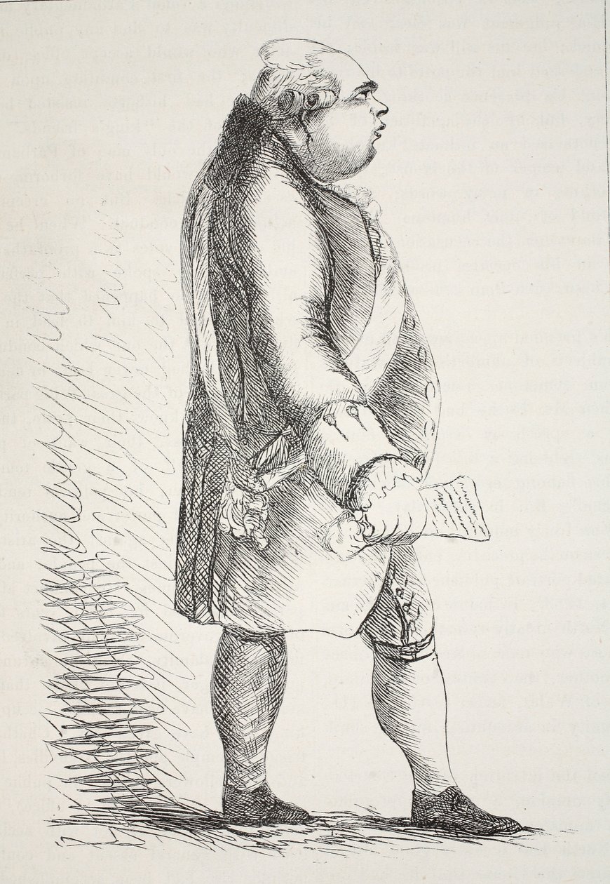 Lord North, fac-símile de uma cópia antiga de English School