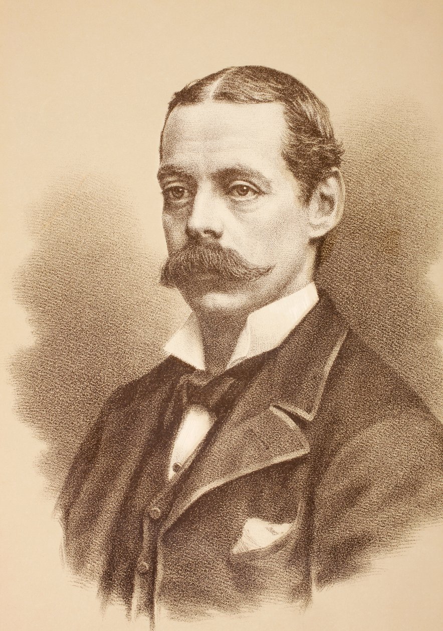 Lorde Randolph Henry Spencer Churchill, cerca de 1890 de English School