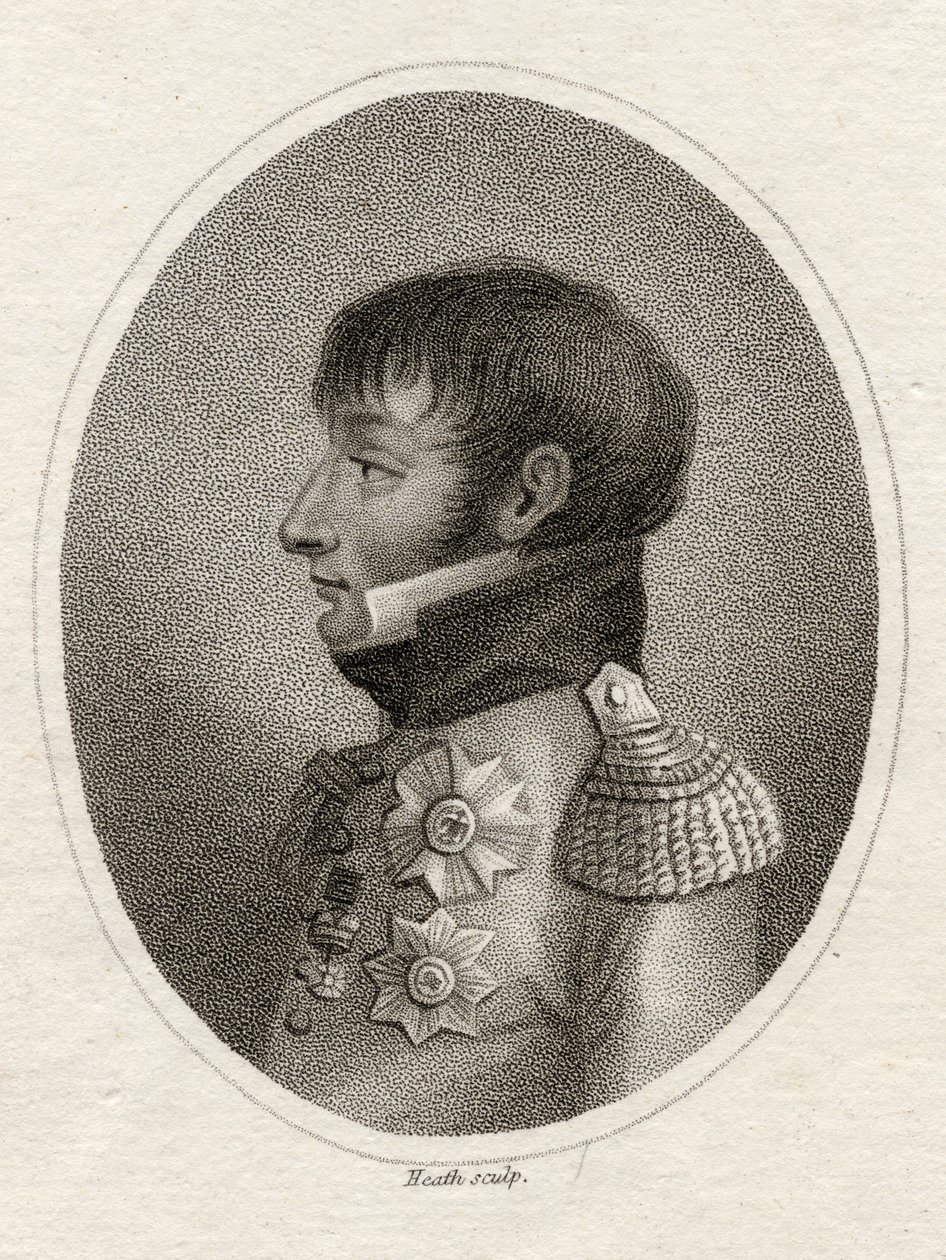 Louis Bonaparte (1778-1846) Rei da Holanda da &39;Galeria dos Retratos&39;, gravado por Heath, publicado em 1833 de English School