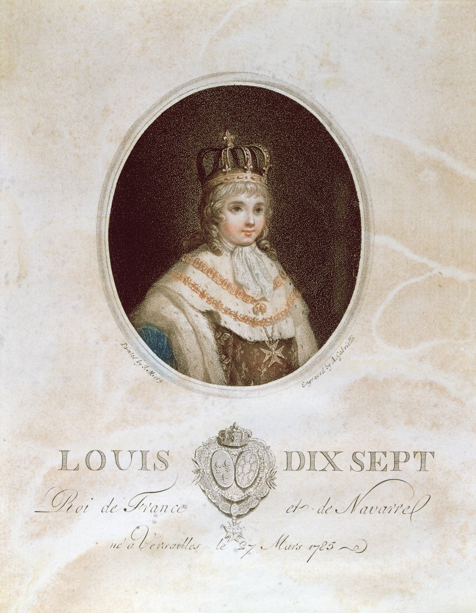 Luís XVII, c. 1793 de English School