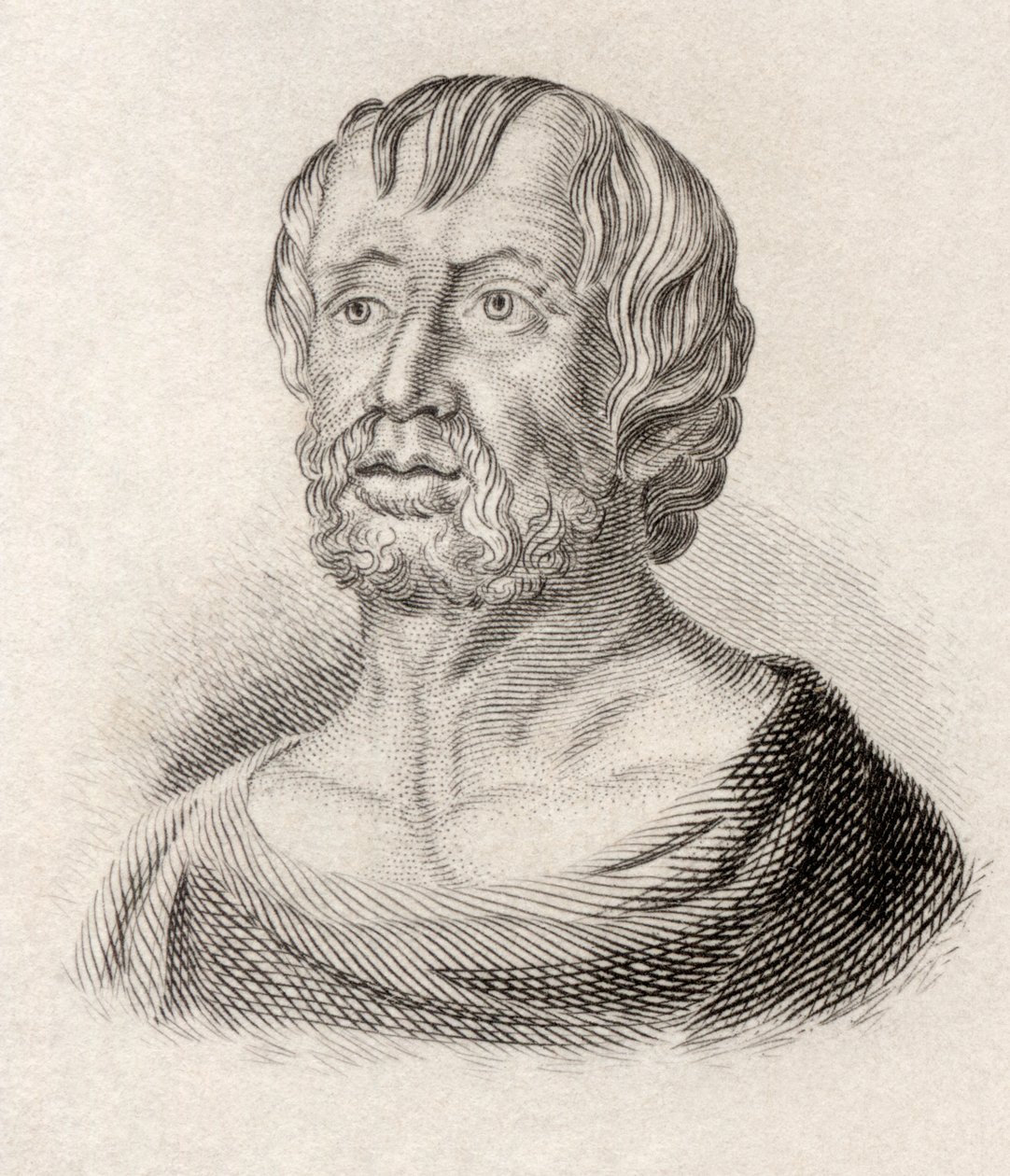 Lucius Annaeus Seneca, do &39;Crabbes Historical Dictionary&39;, publicado em 1825 de English School